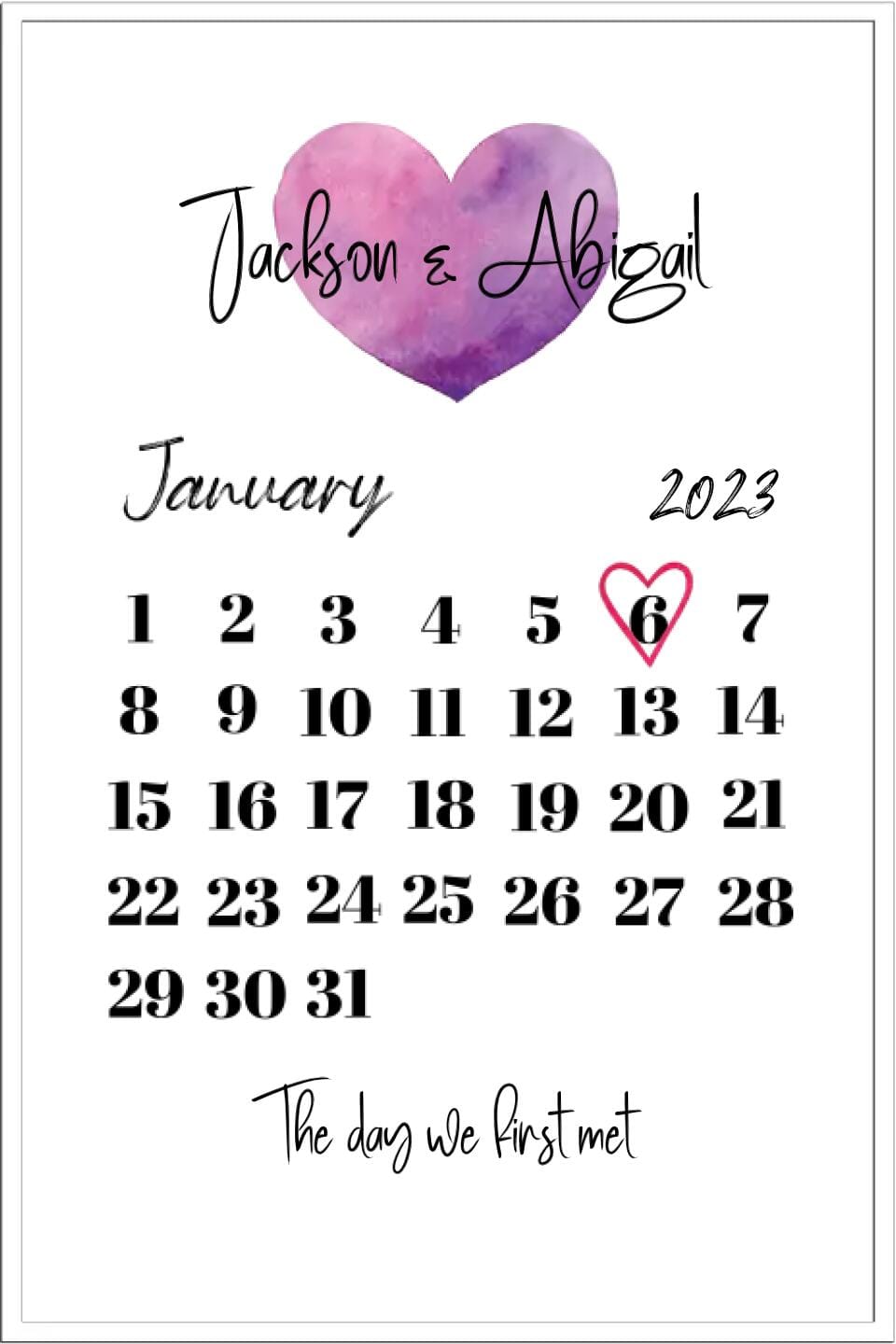 The Day We First... Framed Print